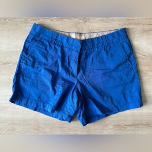 J. Crew Vibrant Blue Chino Shorts